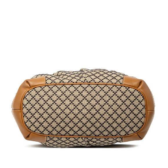 Pre-Loved Gucci Diamante Canvas Sukey Satchel - Picture 3 of 10